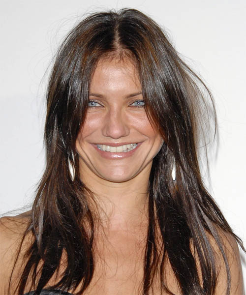 middle parting hairstyles. Cameron Diaz Hairstyle