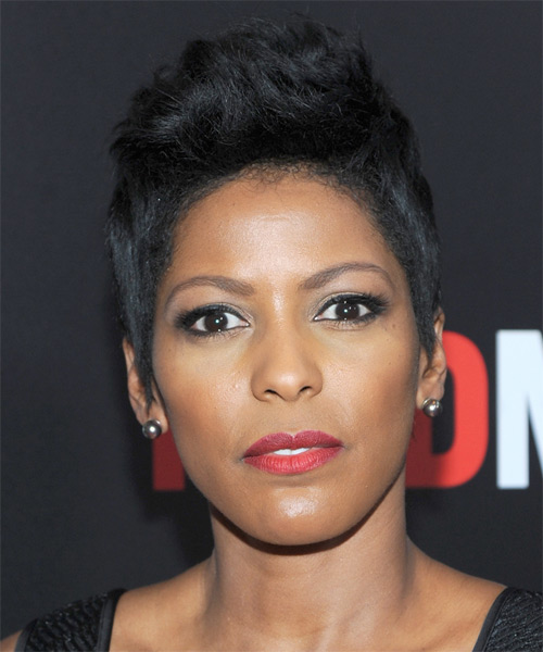 Tamron Hall Short Straight Casual Hairstyle - Ash Hair Color