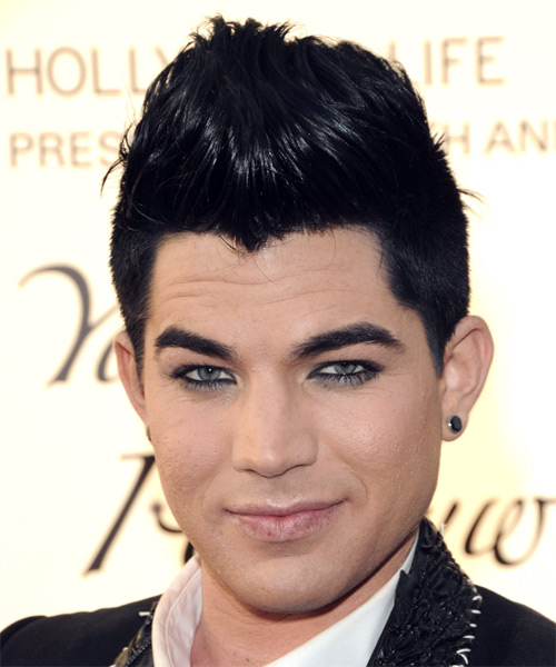 Adam Lambert turned heads with this funky 'do.