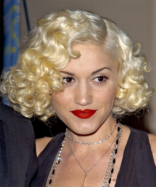 Gwen Stefani Medium Curly Formal Hairstyle 