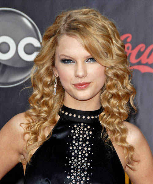 Taylor Swift Long Curly Formal Hairstyle 