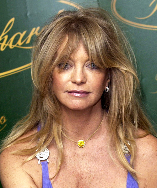 Goldie Hawn Long Straight Casual Hairstyle | TheHairStyler.com