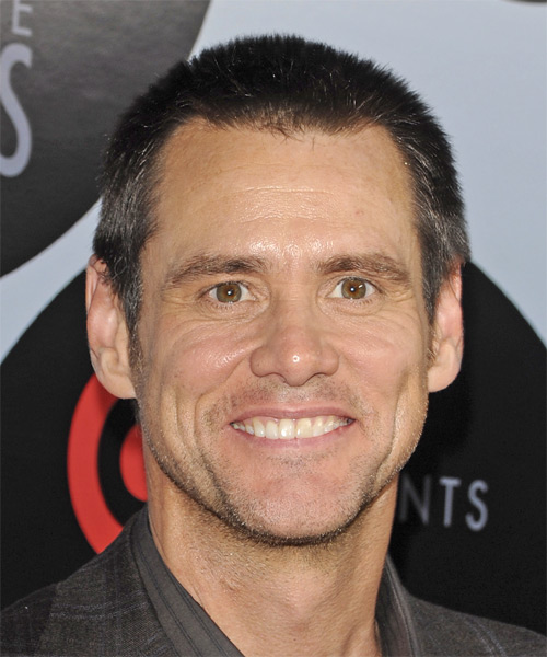 Jim Carrey Short Straight Hairstyle