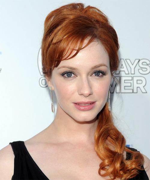 christina hendricks hair. Christina Hendricks Hairstyle