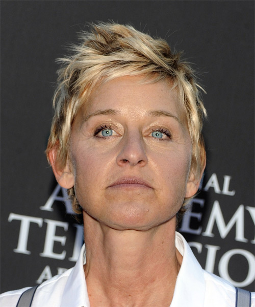 Ellen DeGeneres Short Straight Alternative Hairstyle | TheHairStyler ...