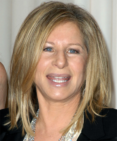 Barbra Streisand Medium Straight Casual Hairstyle