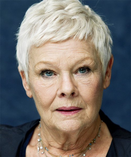 Judi Dench Short Straight Hairstyle