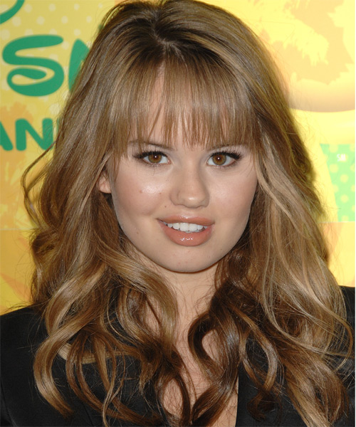 Debby Ryan Long Wavy Formal Hairstyle Light Chestnut Brunette Hair Color 