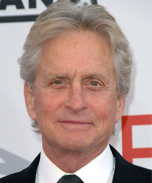 Michael Douglas Short Straight Hairstyle - Micheal-Douglas