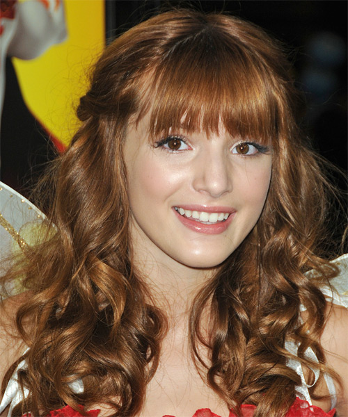 Bella Thorne Half Up Curly Casual Hairstyle | TheHairStyler.com