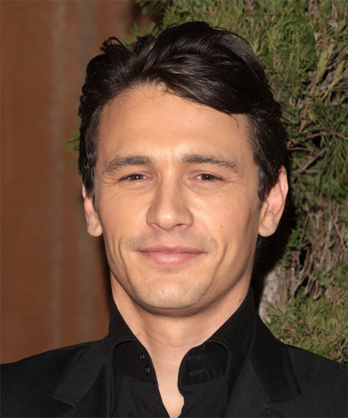 James Franco Short Straight Hairstyle - Dark Brunette