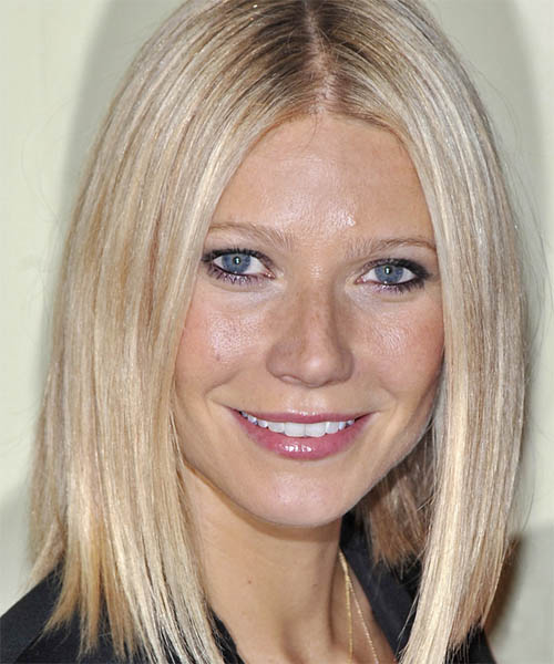 Medium Straight Casual hairstyle: Gwyneth Paltrow | TheHairStyler.com