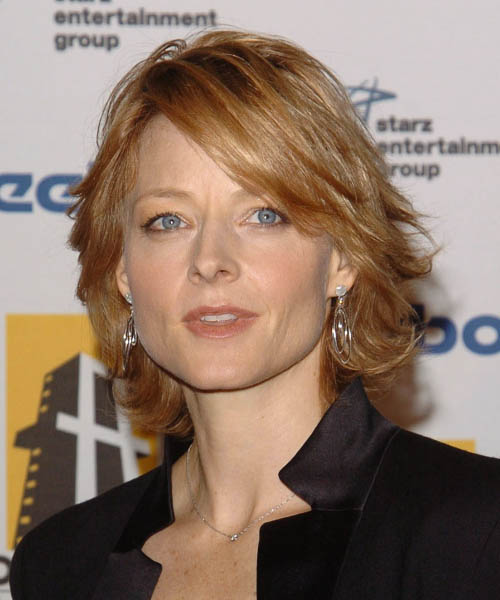 Jodie Foster Medium Straight Casual Hairstyle