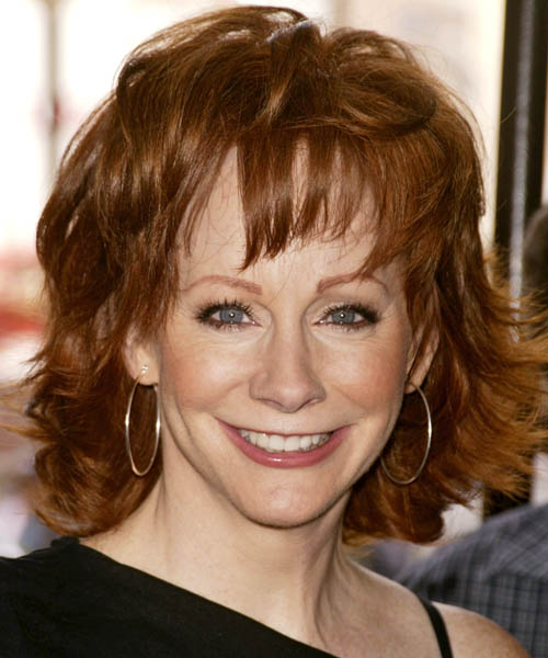 Reba McEntire Medium Straight Formal Hairstyle