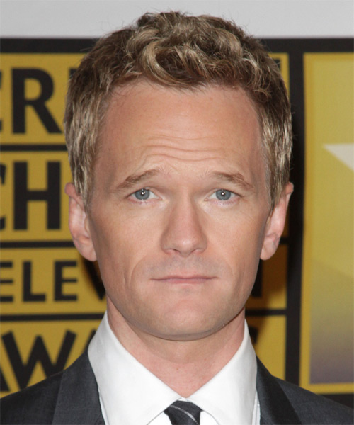 Neil Patrick Harris Short Wavy Casual Hairstyle Dark Blonde Hair Color 1758