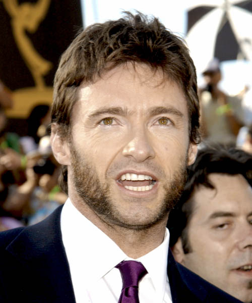 Hugh Jackman Short Straight Casual Hairstyle - Medium Brunette ...