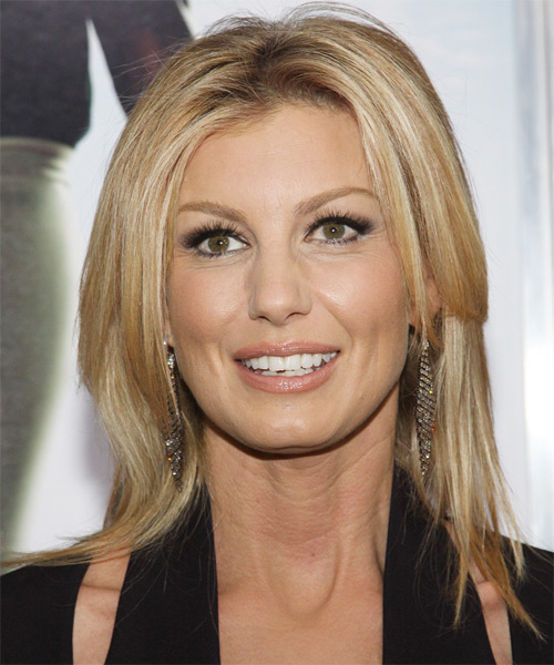 Faith Hill Medium Straight Formal Hairstyle - Medium Blonde (Golden ...