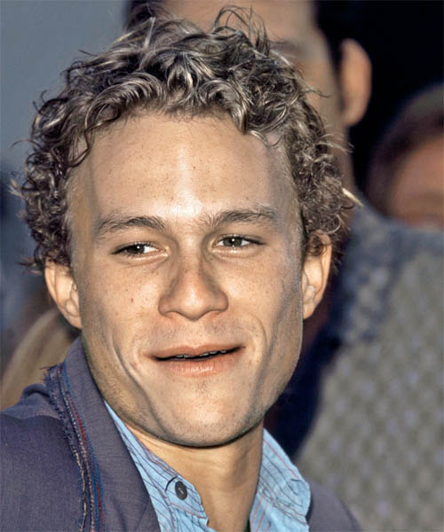 Heath Ledger Short Curly Casual Hairstyle