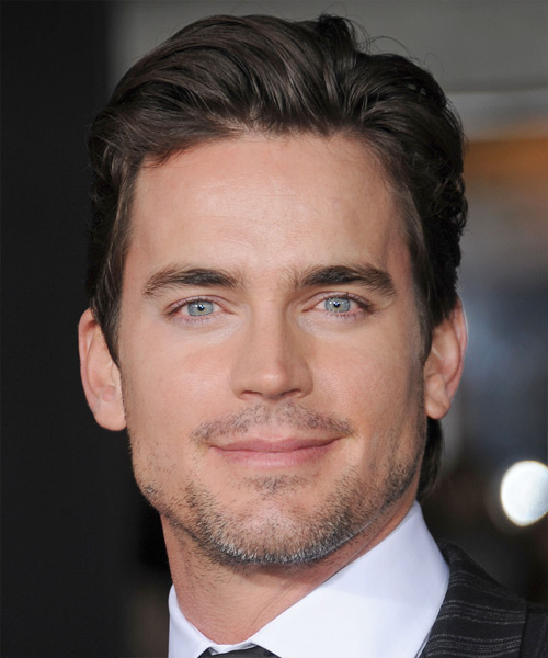 Matt Bomer Short Straight Formal Hairstyle - Dark Brunette (Mocha ...