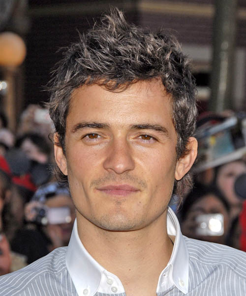 Orlando Bloom Short Wavy Casual Hairstyle