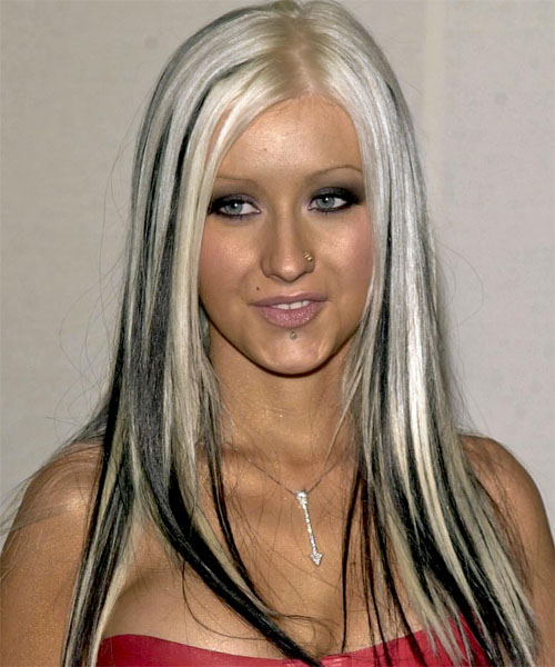 This was a smooth, sexy hairstyle for Christina.