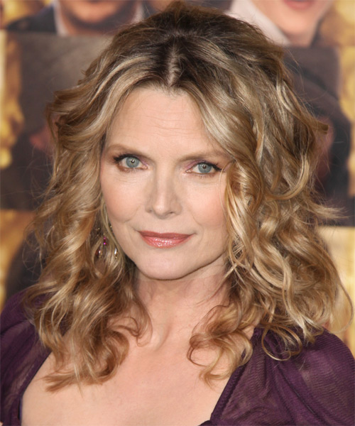 Michelle Pfeiffer Medium Wavy Casual Hairstyle - Blonde Hair Color