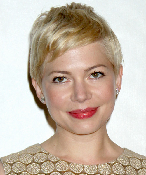 Michelle Williams Short Straight Hairstyle - Light Blonde