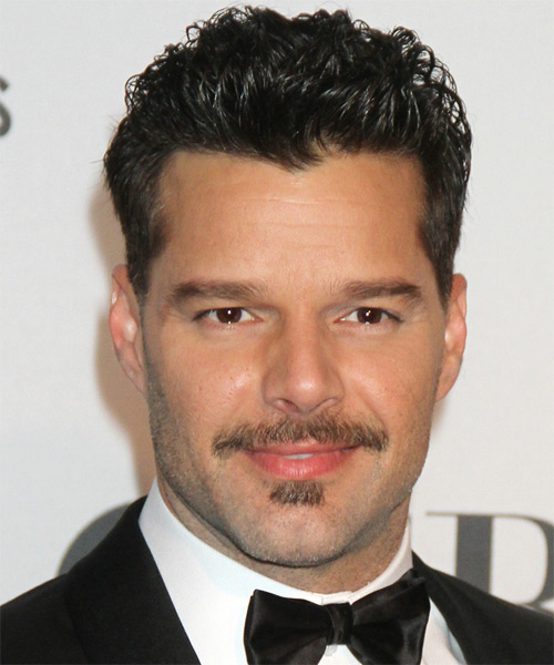 Ricky Martin Short Straight Formal Hairstyle - Black | TheHairStyler ...