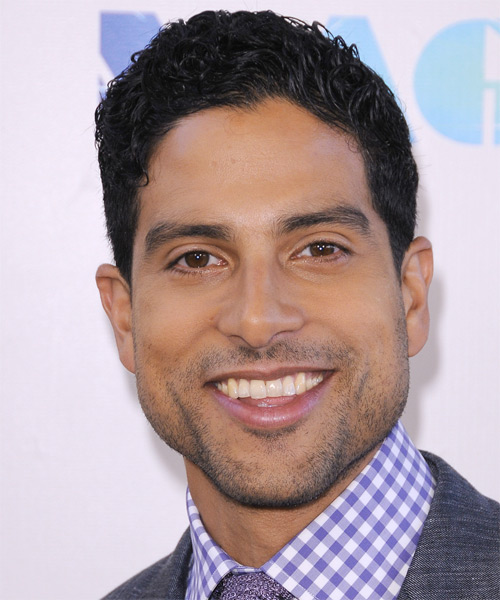 Adam Rodriguez Short Curly Hairstyle - Black - Adam-Rodriguez