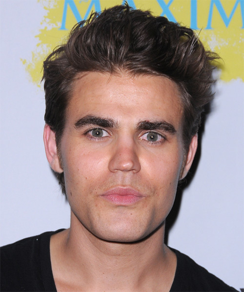 Paul Wesley Short Straight Casual Hairstyle (Chocolate ...