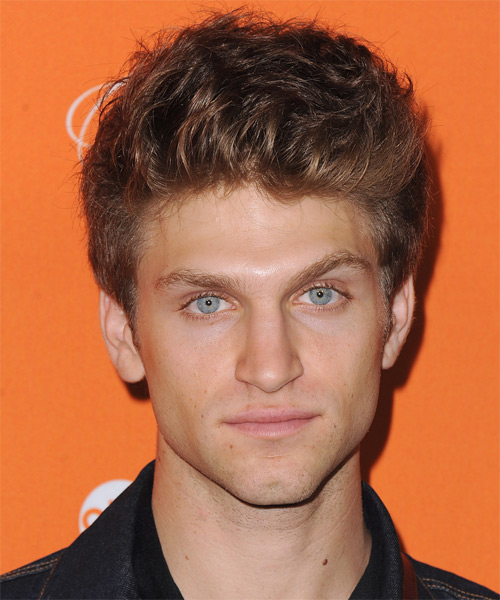 <b>Keegan Allen</b> Short Straight Hairstyle - Medium Brunette (Auburn) - Keegan-Allen