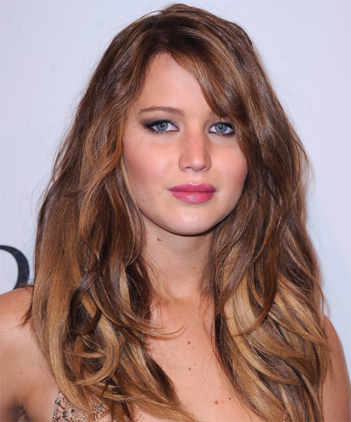 Jennifer Lawrence Long Straight Hairstyle