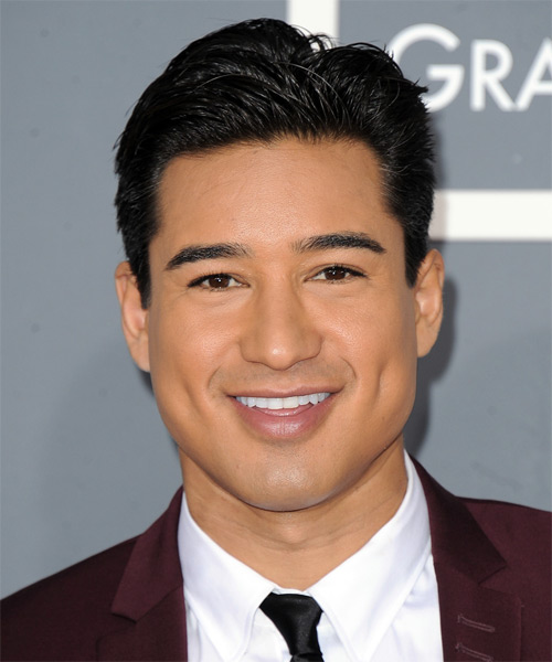 <b>Mario Lopez</b> Short Straight Hairstyle - Black (Ash) - Mario-Lopez