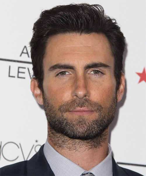 Adam Levine Short Straight Formal Hairstyle - Black | TheHairStyler ...