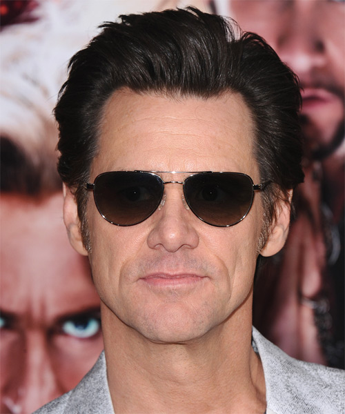 Jim Carrey Short Straight Hairstyle