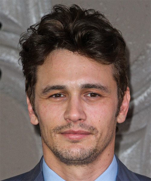 James Franco Short Wavy Casual Hairstyle - Medium Brunette (Chocolate ...