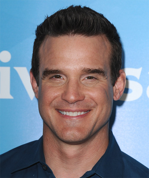 Eddie McClintock Short Straight Hairstyle - Dark Brunette - Eddie-McClintock