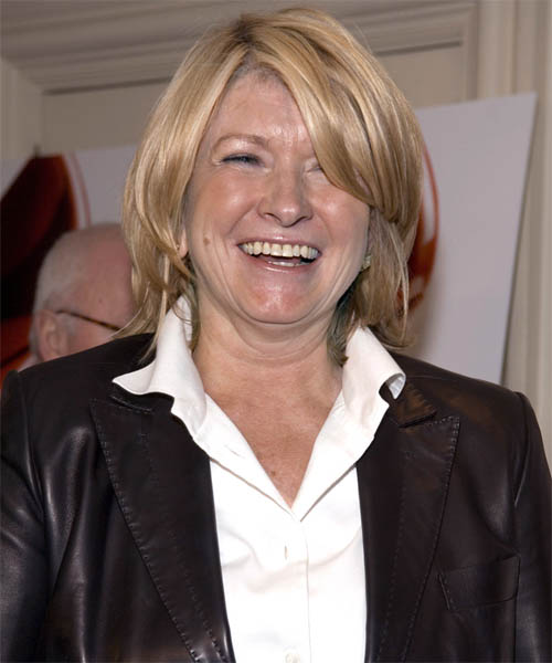 Martha Stewart Medium Straight Casual Hairstyle