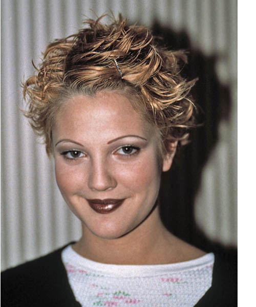 drew barrymore short hair. Drew Barrymore Hairstyle