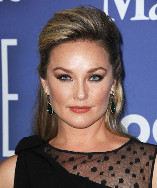 Elisabeth Rohm Formal Curly Half Up Hairstyle - Elisabeth-Rohm