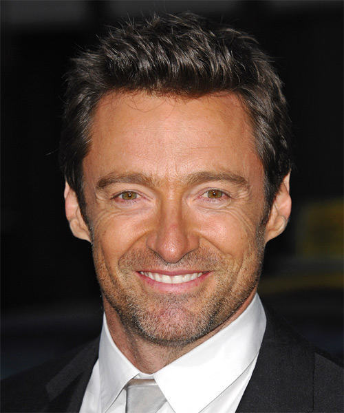 Hugh Jackman Short Straight Casual Hairstyle | TheHairStyler.com