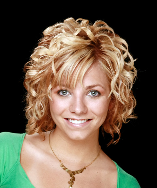 Formal Medium Curly Hairstyle