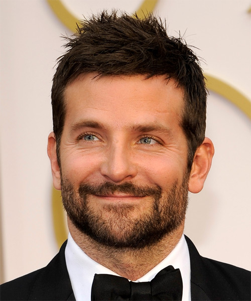 Bradley Cooper Short Straight Casual Hairstyle - Dark Brunette ...