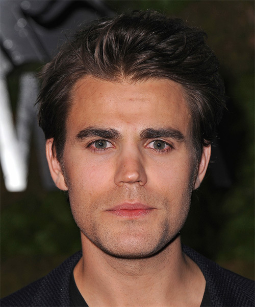 Paul Wesley Short Straight Casual Hairstyle - Dark Brunette ...