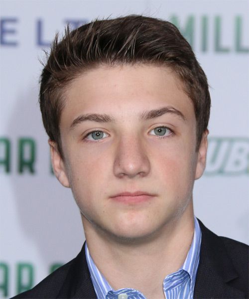 Jake Short Short Straight Hairstyle - Medium Brunette