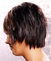 Casual Medium Straight Hairstyle - click to view hairstyle information