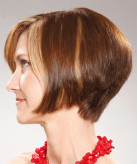 Casual Medium Straight Hairstyle - click to view hairstyle information