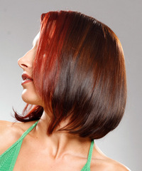 Casual Medium Straight Hairstyle - click to view hairstyle information