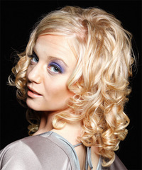 Formal Long Curly Hairstyle - click to view hairstyle information
