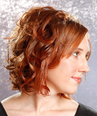 Formal Medium Curly Hairstyle - click to view hairstyle information